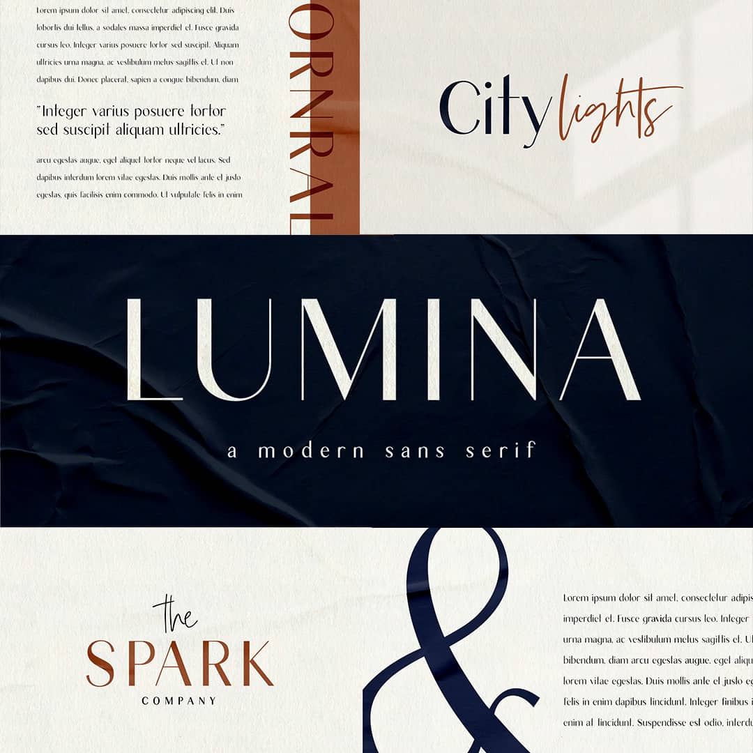 Lumina Font Examples