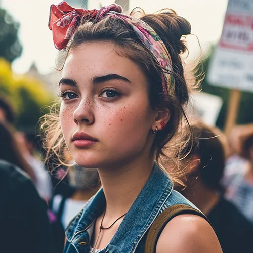 none--protest--tbarbs._a_candid_photo_of_a_young_woman_at_a_protest_4066743a-c77c-4b07-810d-61e7cfb8750c copy Photo of a woman in a protest, generated in Midjourney