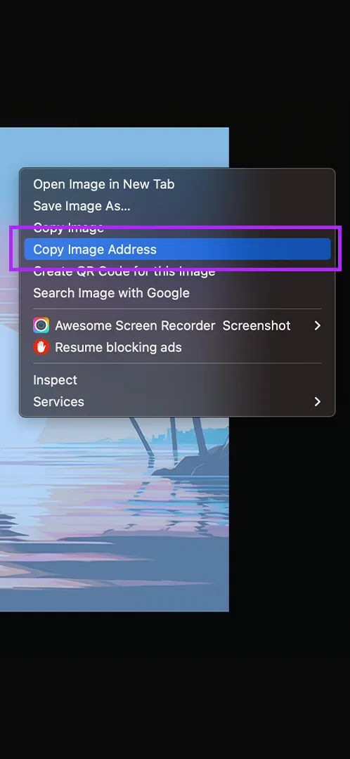 Copy image link Midjourney Discord Web App