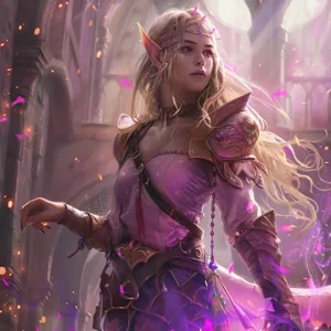 an elfish princess generated by Midjourney