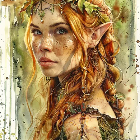 watercolor-elf--tbarbs._A_watercolor_fantasy_movie_poster_of_an_elfish_princess_9d356461-ed4a-4866-99b7-ea969764126a copy an elfish princess generated by Midjourney