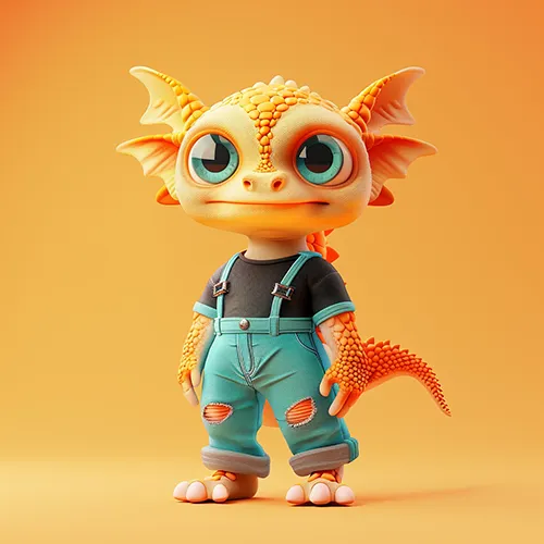 cw-10-sref--tbarbs._a_3D_illustration_of_a_cute_humanoid_dragon_character_s_3950b9c1-f138-483b-80ef-158fddf41fc5 copy Cute dragon character wearing clothes generated in Midjourney