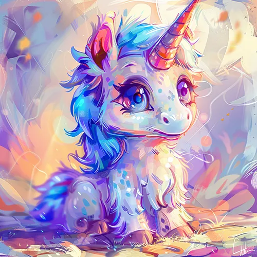 sref-example--tbarbs._a_cute_unicorn_6854f423-8370-454a-932b-5e062fcb4152 copy pastel painting of a cute unicorn generated in Midjourney
