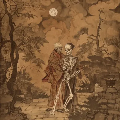 ukiyo-e romantic vista generated in Midjourney