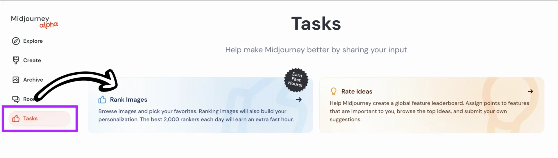 How to Rate Images on Midjourney's Website