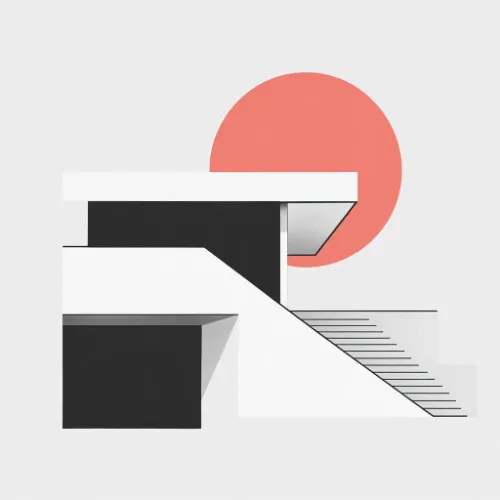 Bauhaus architecture magazine generated in Midjourney