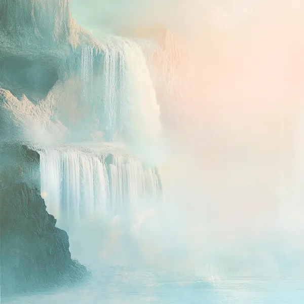 a photo of a waterfall, generated by Midjourney