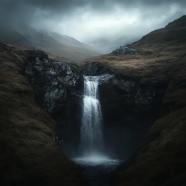a photo of a waterfall, generated by Midjourney