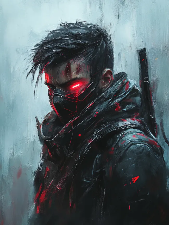 gritty-warrior--tbarbs._A_gritty_artwork_of_a_Cyberpunk_warrior_90d17e7d-c373-4895-be27-979ae55373a8 An artwork of a cyberpunk warrior generated in Midjourney
